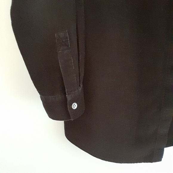 J.Jill Velevety Soft Brown Corderory Long Slv mid length Shirt Sz XS LIKE NEW - Picture 6 of 15